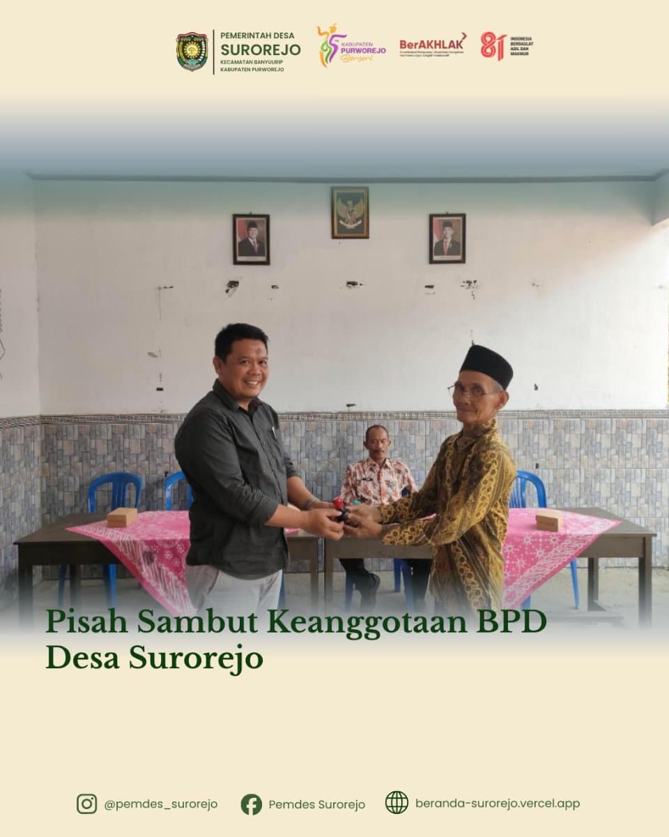 𝐏𝐞𝐫𝐭𝐞𝐦𝐮𝐚𝐧 𝐏𝐢𝐬𝐚𝐡 𝐒𝐚𝐦𝐛𝐮𝐭 𝐀𝐧𝐠𝐠𝐨𝐭𝐚 𝐁𝐏𝐃 𝐃𝐞𝐬𝐚 𝐒𝐮𝐫𝐨𝐫𝐞𝐣𝐨